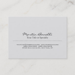 Chubby Stylish Gray Beruflich Business Card Visitenkarte
