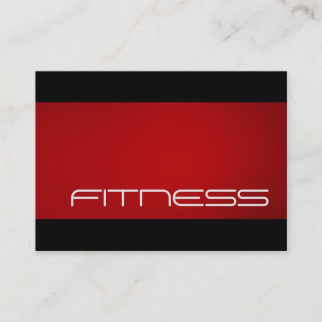 Chubby Trend Black Red Fitness Carte de visite spo (Devant)