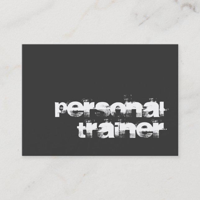 Chubby Unique Fitness Trainer Moderne Visitenkarte (Vorderseite)