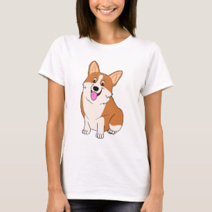 Chubby Walisercorgi-Cartoon T-Shirt