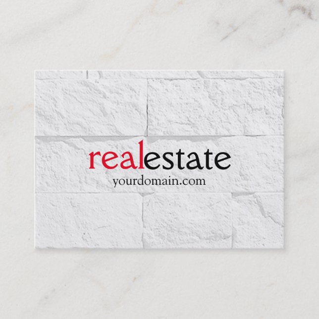 Chubby Wall Real Anwesen Agent Business Card Visitenkarte (Vorderseite)