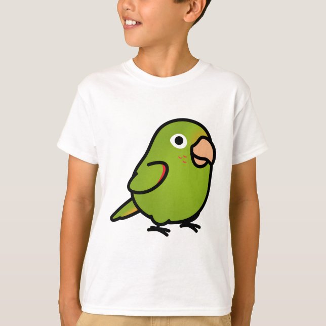 Chubby White-mit Augen Conure T-Shirt (Vorderseite)
