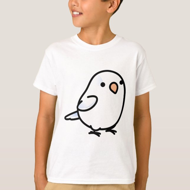 Chubby White Parrotlet T-Shirt (Vorderseite)