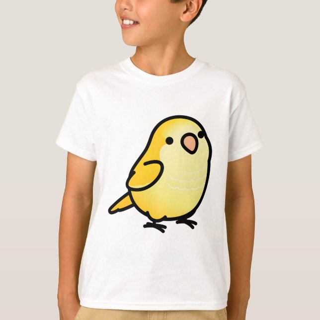 Chubby Yellow Quaker Parrot T-Shirt (Vorderseite)