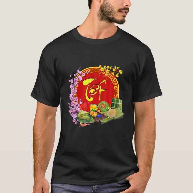 Chuc Mung Nam Moi 2022 Vietnamesischer Lunar Neuja T-Shirt (Vorderseite)