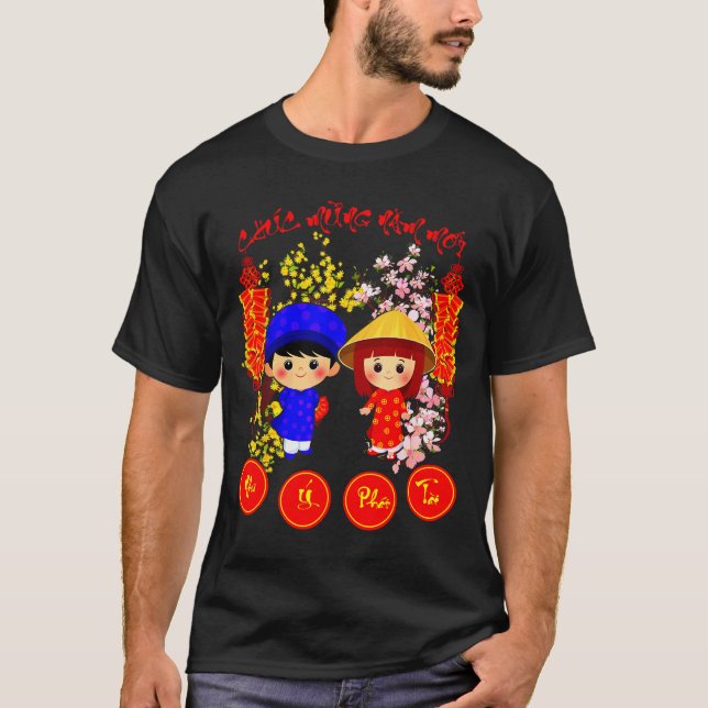 Chuc Mung Nam Moi 2026 Tee Vietnamese Lunar New Ye (Vorderseite)