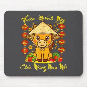 Chuc Mung Nam Moi Vietnamesisches Neujahr des Pfer Mousepad