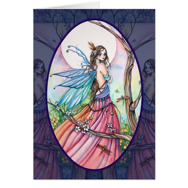 Chuchotement de libellules - carte vierge (Devant)