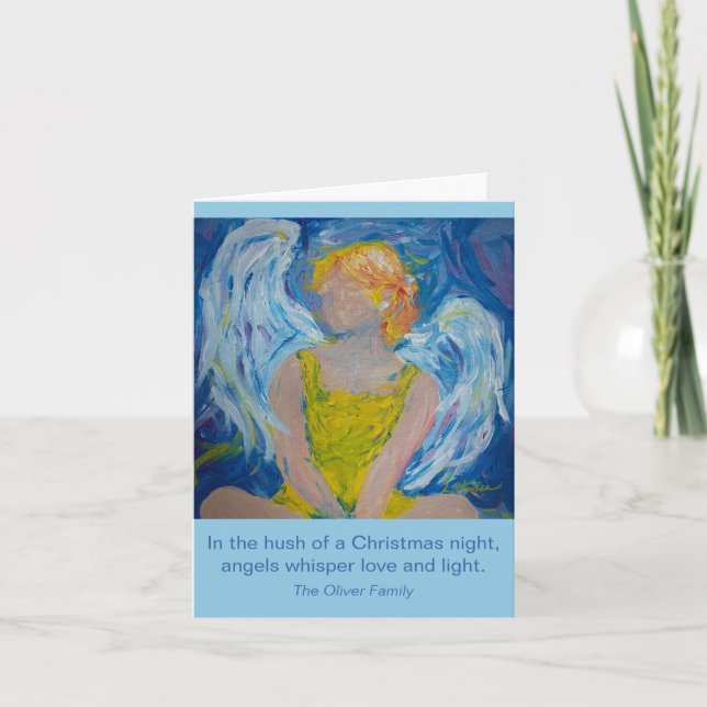 "Chuchotements d'amour" Carte pliée d'Angel Holida (Devant)