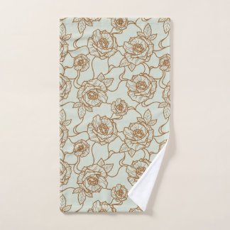 Chuchotements de Rose, Motif Floral à Lignes Éléga