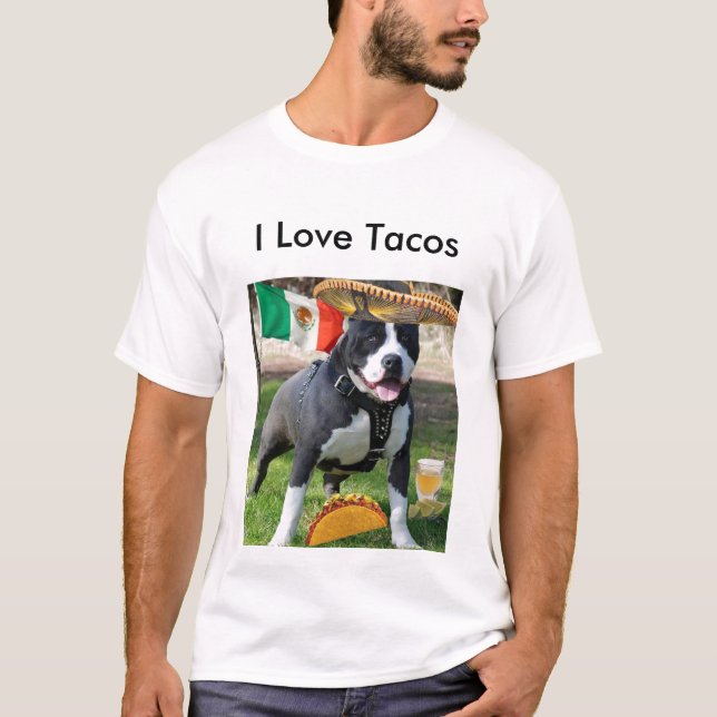 chuck3_pitbull, i-LiebeTacos T-Shirt (Vorderseite)