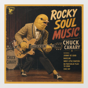 Chuck Canary Album: eine Parodie Fensteraufkleber