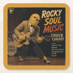 Chuck Canary Album: eine Parodie Rechteckiger Pappuntersetzer