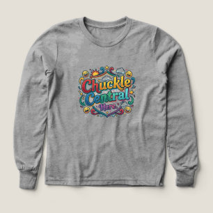 Chuckle Central Here – T-Shirt Graphique Amusant e