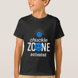 Chuckle Zone Aktiviert – Glückliches Smiley-Grafik T-Shirt