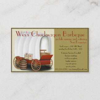 Chuckwagon Food Truck/Catering Business Visitenkarte