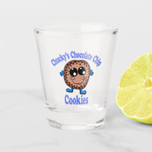 Chuckys Schokoladen Chip Cookies Schnapsglas