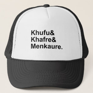 Chufu, Chafre, Menkaure Pyramiden von Ägypten & Truckerkappe