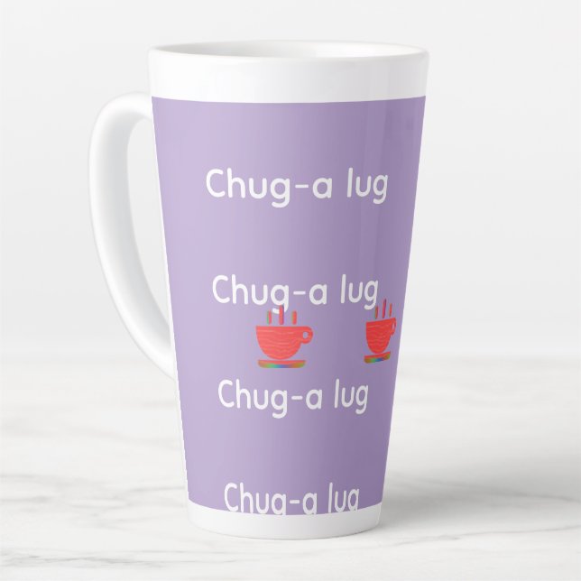 Chug A Lug Lavendel   Milchtasse (Linke Ecke)