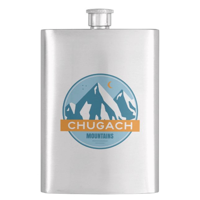 Chugach Mountains Alaska Flachmann (Vorderseite)