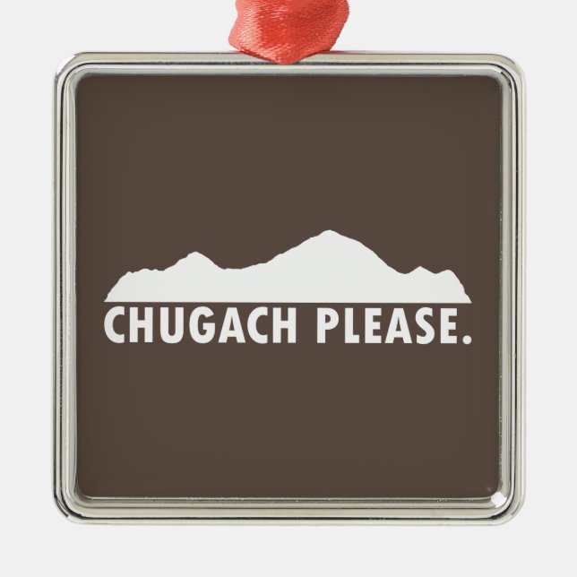Chugach Please Ornament Aus Metall (Vorne)