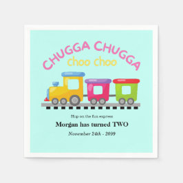 Chugga Choo Train Themenabend Cartoon 2. Geburtsta Serviette