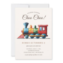 Chugga Chugga Choo Choo Vintag Train 2. Geburtstag