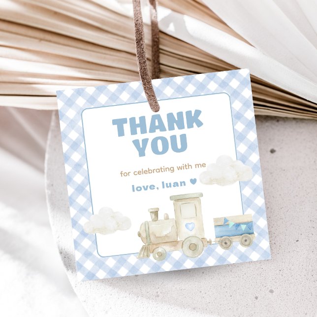 Chugga Chugga Train Birthday  Geschenkanhänger (Train Boy Birthday Party Favor Tags)