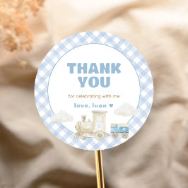 Chugga Chugga Train Birthday Runder Aufkleber