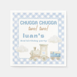 Chugga Chugga Train Birthday Serviette