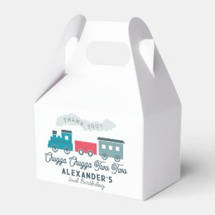 Chugga Chugga Two Train Blue Boy 2. Geburtstag Geschenkschachtel