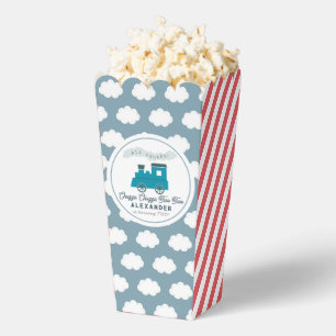 Chugga Chugga Two Two Blue 2nd Birthday Popcorn Geschenkschachtel