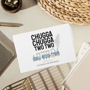 Chugga Chugga Zwei zwei Birthday Guest Book Gästebuch