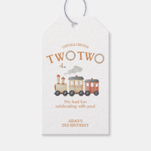 Chugga Two Train 2. Geburtstag Geschenkanhänger