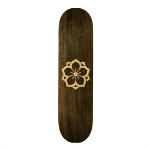 Chuinyaekikyo Japaner Kamon Kirschblüten-Holz Skateboard