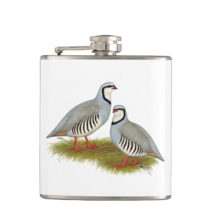 Chukar Partridge Pair Flachmann