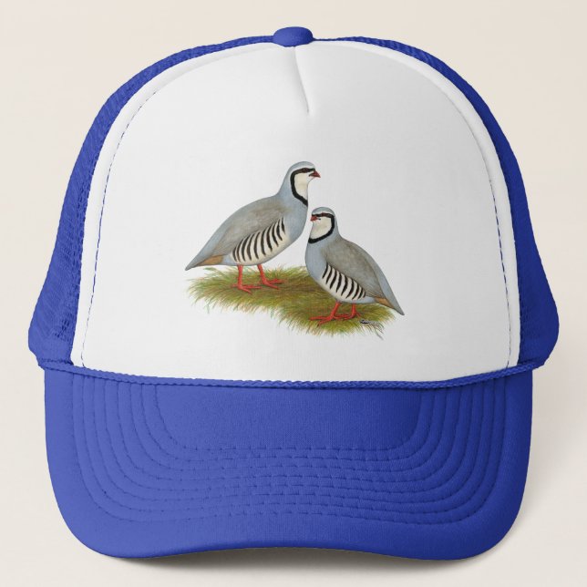 Chukar Partridge Truckerkappe (Vorderseite)