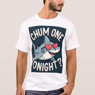 Chum One Height Shark Design T-Shirt
