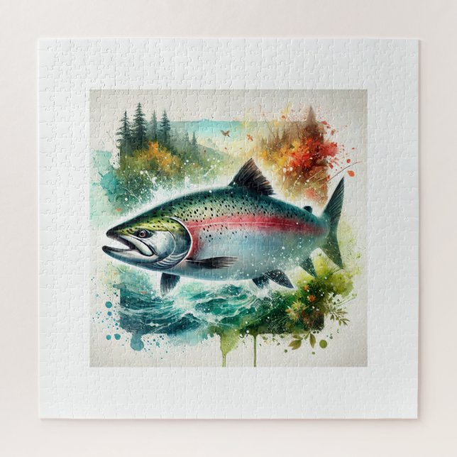 Chum salmon 240624AREF108 - Watercolor (Vertikal)