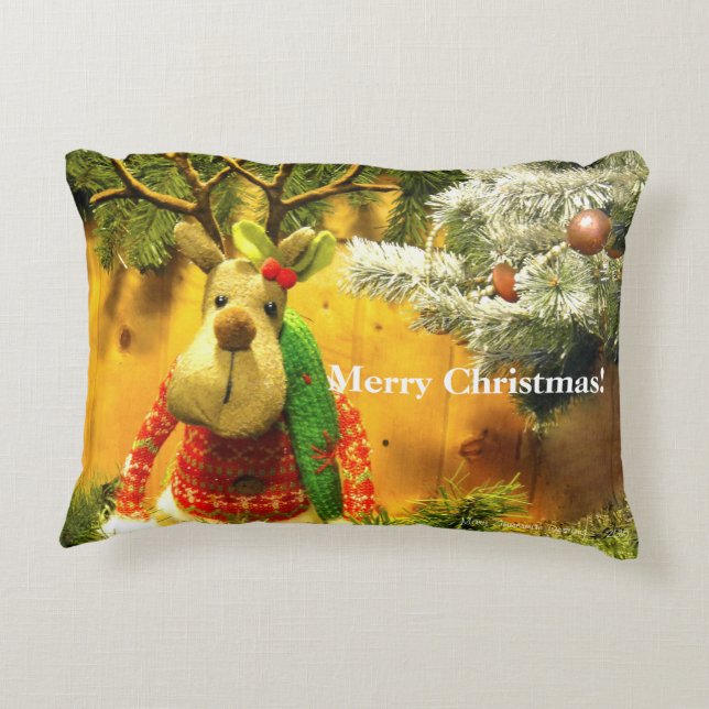 "Chump" Frohe Weihnachtsakzent Kissen (Rückseite)