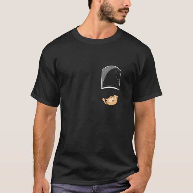 Chunk Falling Cat Tasche T-Shirt (Vorderseite)