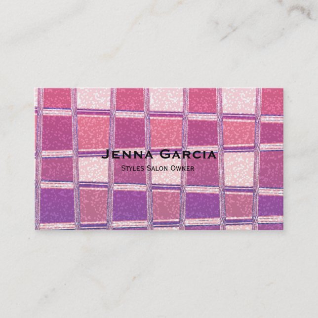 Chunky Chic Glitzer Square Glamour Business Card Visitenkarte (Vorderseite)