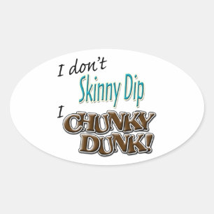 Chunky Dunk Ovaler Aufkleber
