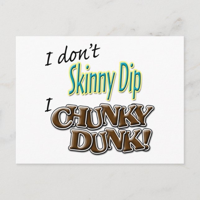 Chunky Dunk Postkarte (Vorderseite)