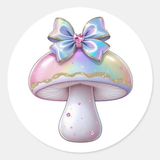 Chunky Mushroom Runder Aufkleber (Vorderseite)