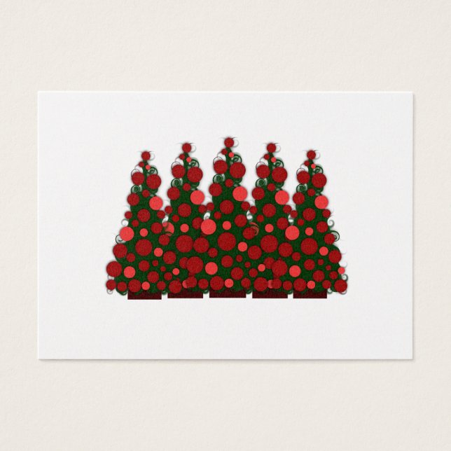 Chunky Red Message Christmas Tags (Vorderseite)