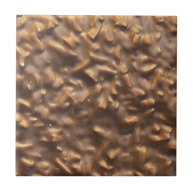 Chunky Toffee Chocolate Bar Quirky Fliese (Vorderseite)