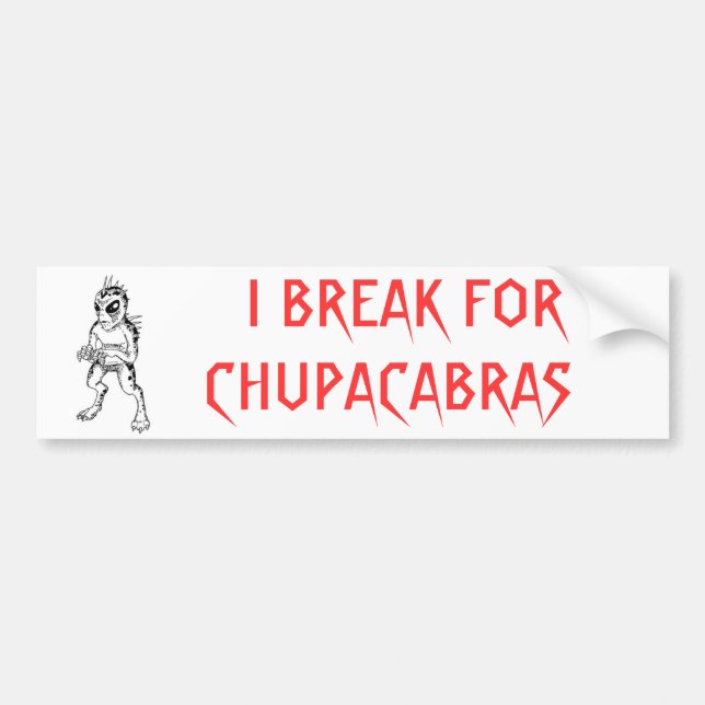 Chupacabra Autoaufkleber (Vorne)