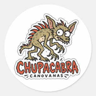 Chupacabra Canovanas Puerto Rico Kryptide Aufklebe Runder Aufkleber