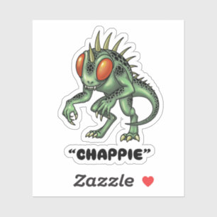 Chupacabra "Chappie" Kryptid-Aufkleber Aufkleber
